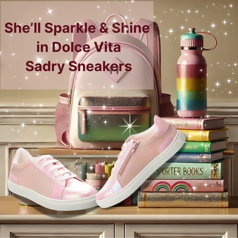 Dolce Vita Pink Sneakers Casual Lace-Up